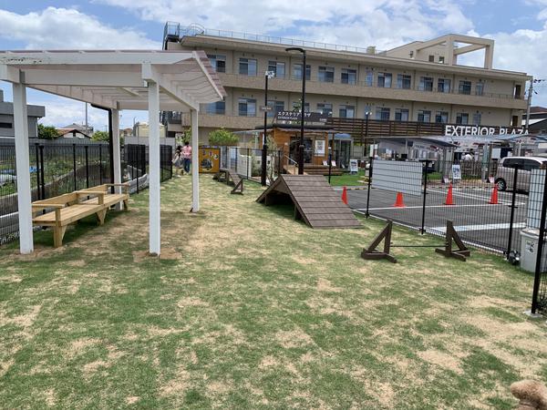 About how to use the dog run of Kainz Himeji Otsu store and equipment 